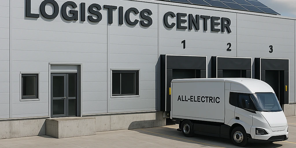Flowline öppnar Nordens första helt eldrivna logistikcenter