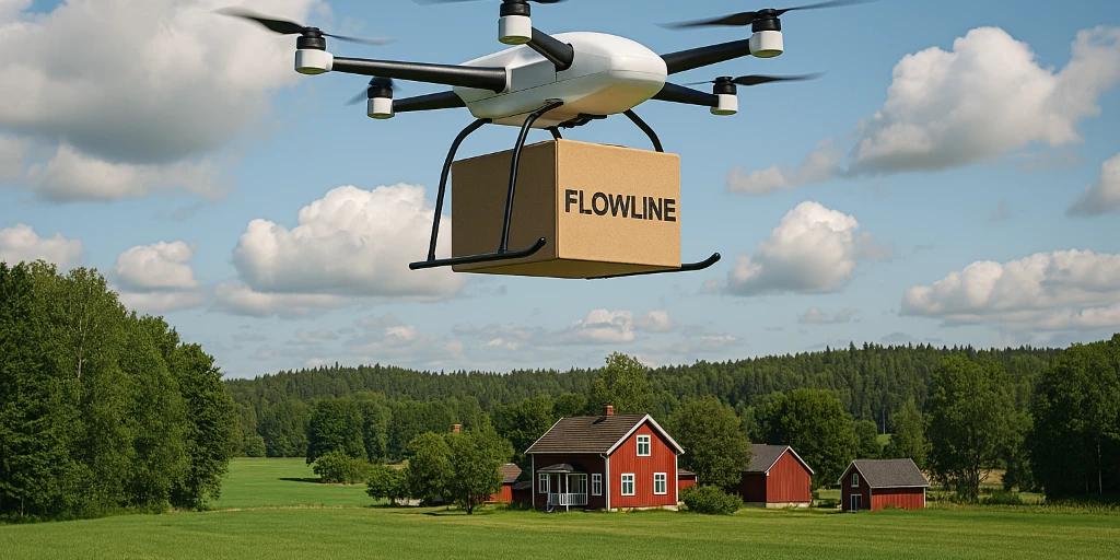 Flowline testar drönarleveranser i glesbygd – först ut är Värmland